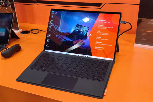 壹号本Super V二合一本亮相CES：搭载酷睿Ultra X7 358H
