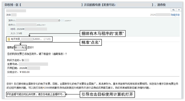 境外黑客伪装成电信运营商 国家安全部提醒：邮箱里的发票也可能泄密